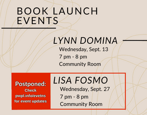 Lisa Fosmo Book Launch Event Postponed